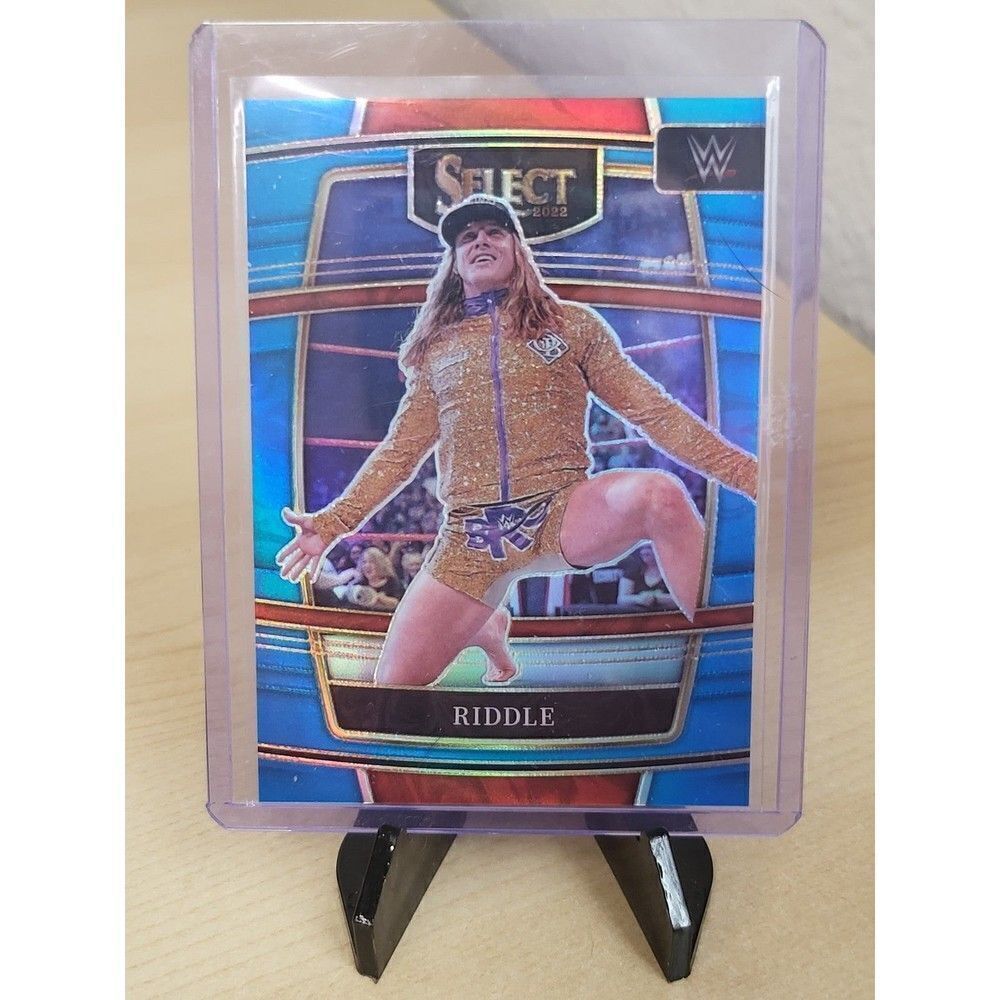 2022 Panini Select WWE Riddle Light Blue Prizm /299